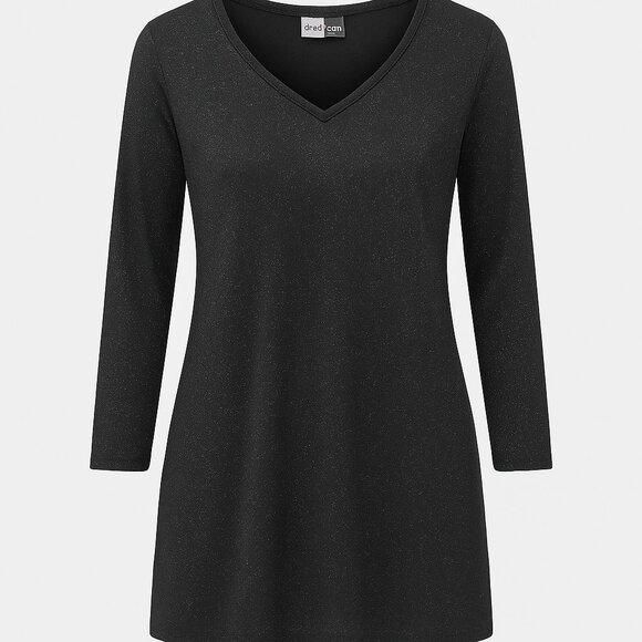 Dress.com Sparkly Long-Sleeve Shift Dress – Size Large - Picture 1 of 10